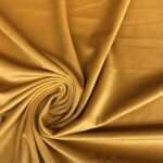 Tissu velours uni Ambra - Moutarde