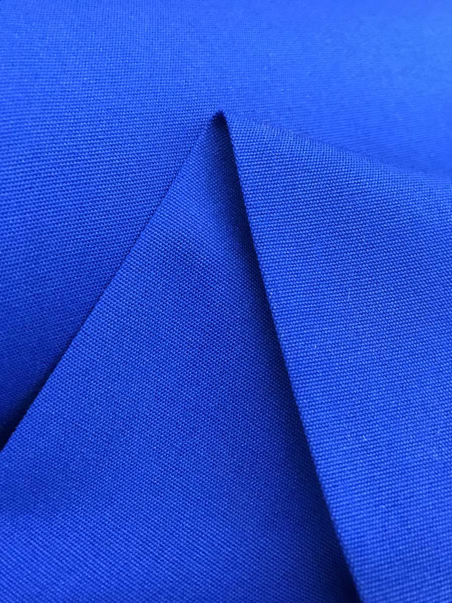 Tissu D'ameublement Burlington Bleu Roi Foncé – Largeur 150 Cm, Longueur 100 Cm – Polyester Uni, Neuf Au Mètre