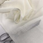 Tissu voilage façon lin grande largeur - Ecru