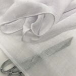 Tissu voilage façon lin grande largeur - Blanc