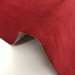 Tissu velours microfibre uni Velvet - Rouge