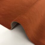 Tissu velours microfibre uni "Velvet" - Brique