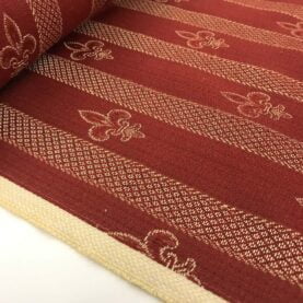 Tissu jacquard rayure "Napoléon" - Rouge