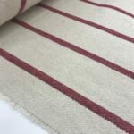 Toile coton rayures Saint Trop - Rouge