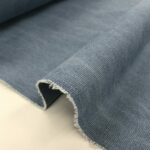 Toile de coton Stone wash - Bleu