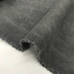 Toile de coton Stone wash - Gris anthracite