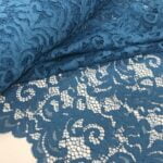Tissu "Dentelle" - Bleu pétrole