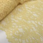 Tissu "Dentelle" - Jaune
