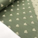 Tissu jacquard empire Napoléon Abeille - Vert
