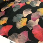 Tissu velours "Celine" imprimé  édition Thevenon Paris - Noir OEKO-TEX