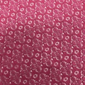Tissu dentelle élasthanne "Samba" - Rose
