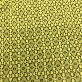 Tissu dentelle élasthanne "Samba" - Jaune