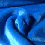 Tissu Doudou uni - Bleu ciel