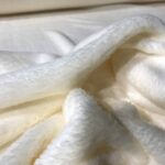 Tissu Doudou uni - Écru