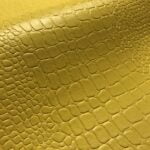 Simili cuir "Croco" - Moutarde