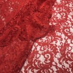 Tissu "dentelle" - Rouge