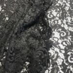 Tissu "dentelle" - Noir