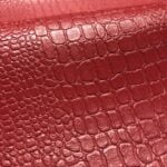 Simili cuir "Croco" - Rouge