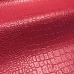 Simili cuir "Croco" - Framboise