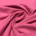 Tissu jersey coton uni - Rose
