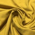 Tissu jersey coton uni - Moutarde