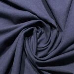 Tissu jersey coton uni - Bleu marine
