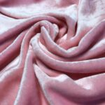 Tissu Doudou uni - Rose clair