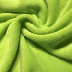 Tissu Doudou uni - Vert