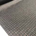 Tissu jersey "carreaux" - Gris, bordeaux