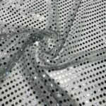 Tissu lamé "Pailleté" - Blanc