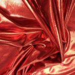 Tissu lamé stretch Glossy - Rouge