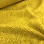 Tissu lainage véritable Teddy 50% Laine - Jaune