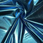 Tissu lamé stretch Glossy - Bleu