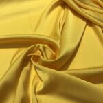 Tissu satin élasthanne "Raso" - Jaune
