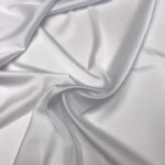 Tissu satin élasthanne "Raso" - Blanc
