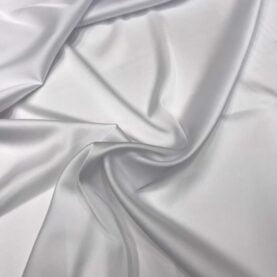 Tissu satin élasthanne "Raso" - Blanc