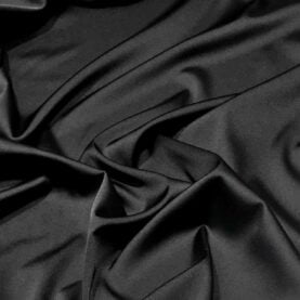 Tissu satin élasthanne "Raso" - Noir