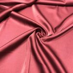 Tissu satin élasthanne "Raso" - Bordeaux