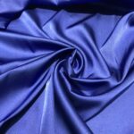 Tissu satin élasthanne "Raso" - Bleu roi