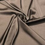 Tissu satin élasthanne "Raso" - Marron