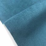 Tissu velours microfibre uni Velvet - Bleu canard