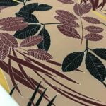Tissu imprimé haute couture Flora - Fond chair