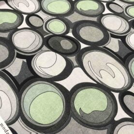 Tissu jersey viscose Bolla - Gris, vert