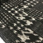 Tissu lainage Pied de coq 43% Coton, 11% Laine vierge 11% Alpaga - Noir