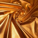 Tissu lamé stretch Glossy - Orange