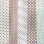 Tissu "Flanelle" coton Grande largeur 280 cm - Pois, rose