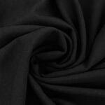 Tissu crêpe de laine Superbo 44% Laine - Noir