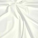 Tissu coton percale uni grande largeur 280 cm - Blanc