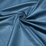 Tissu coton percale uni grande largeur 280 cm - Bleu canard