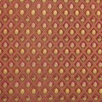 Tissu jacquard Empire Bouton de Rose - Rouge